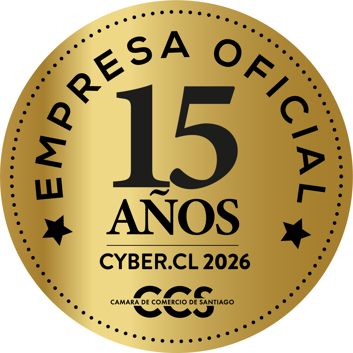 Sello oficial Cyber 2026, 15 años